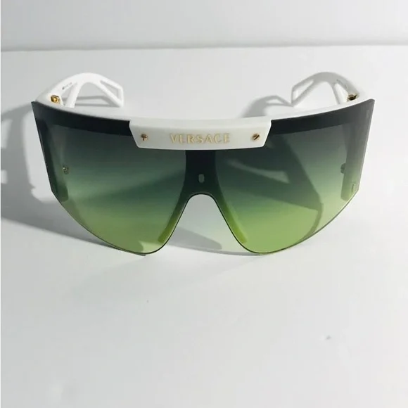 New Versace Clear Shield Ladies Sunglasses VE4393 401/1W 46 - Picture 3 of 16